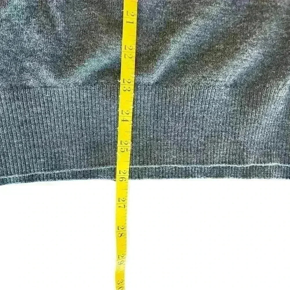 TailorByrd 1/4 Zip 100% Marino Wool Gray Men’s Sweater Size XL Classic Pullover - Picture 11 of 11
